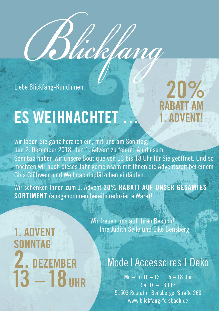 Einladung VOS 1. Advent 2018
